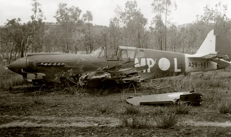 Подбитый p-40
