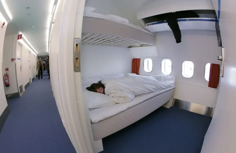 Отель в самолете Боинг 747