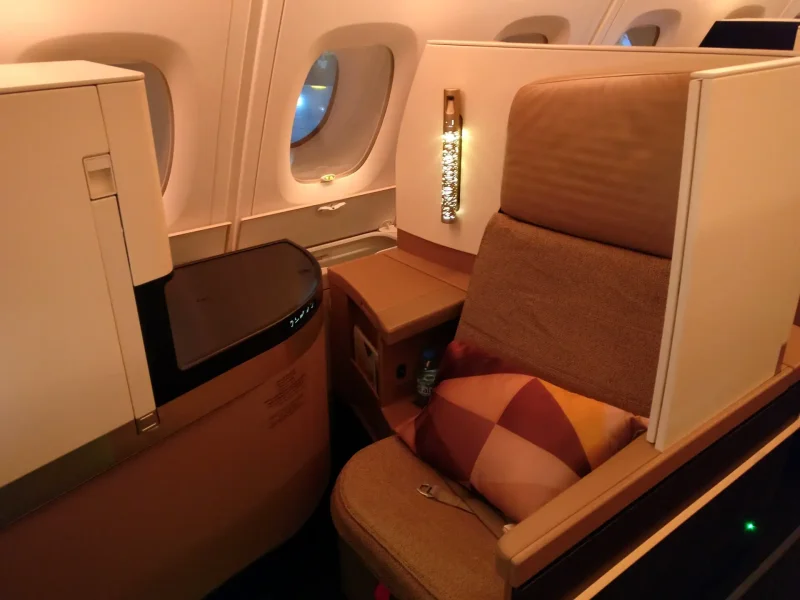 Etihad Business class 787