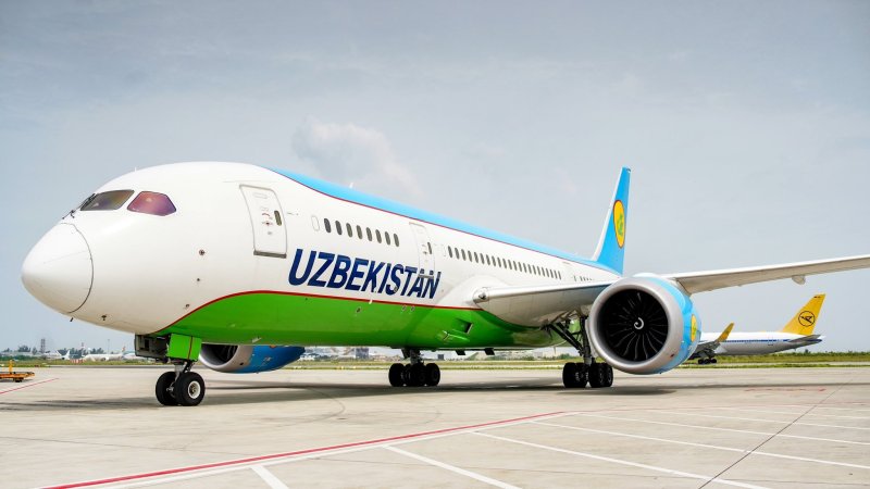Boeing 787 Dreamliner узбекских авиалиний
