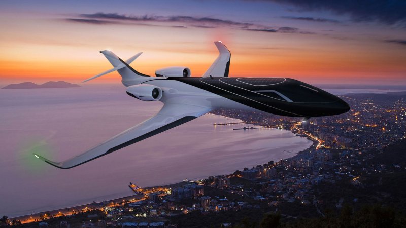 Французский прозрачный самолет Ixion windowless Jet