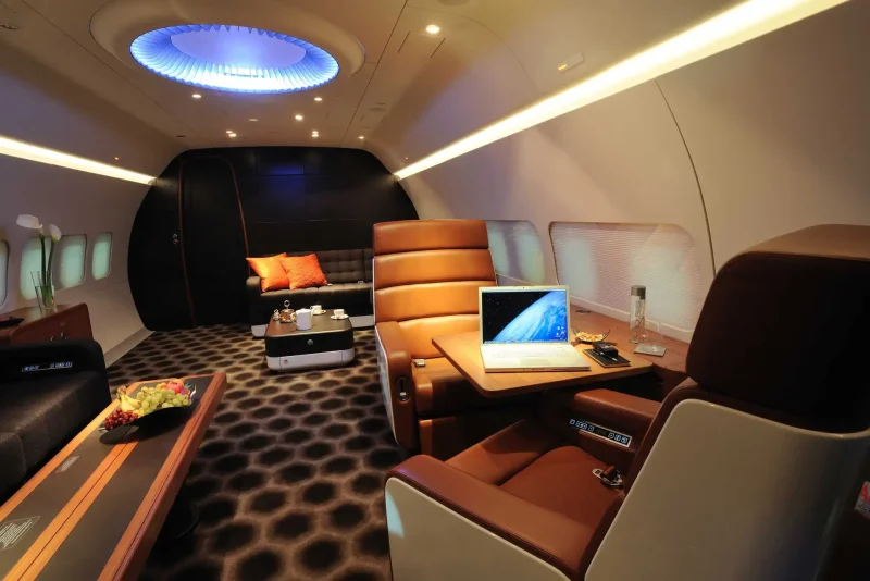 Airbus a380 Business Jet внутри