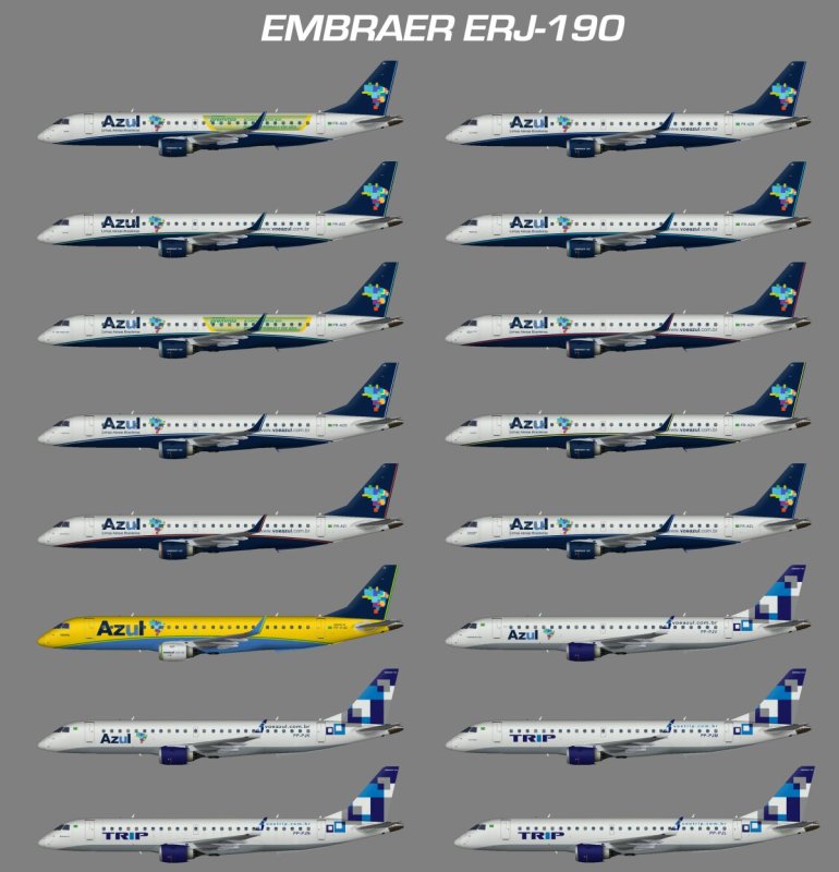 Декаль на Embraer e-190