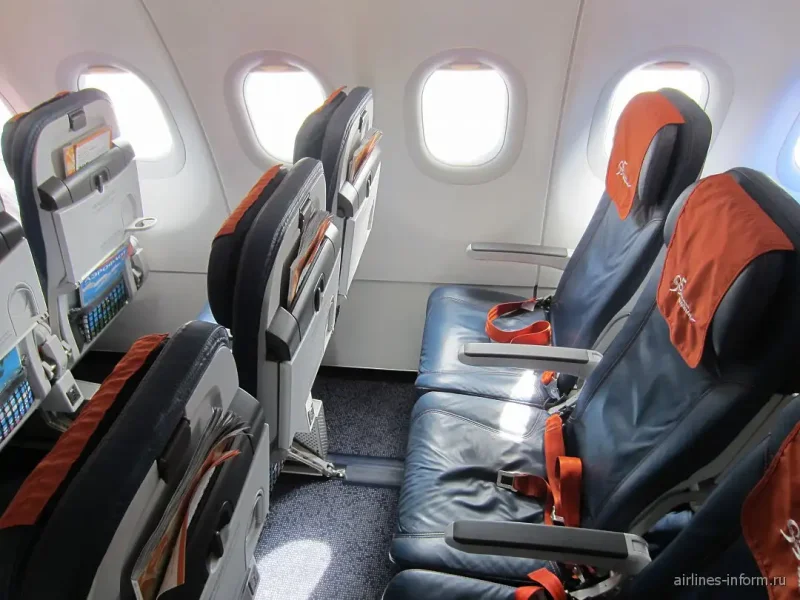 Airbus 320 Аэрофлот кресла