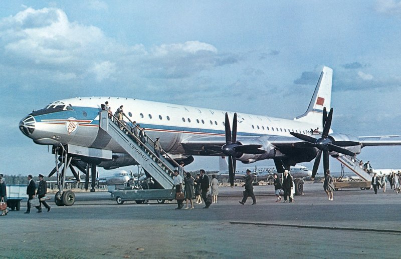 Ту-114 пассажирский самолёт СССР