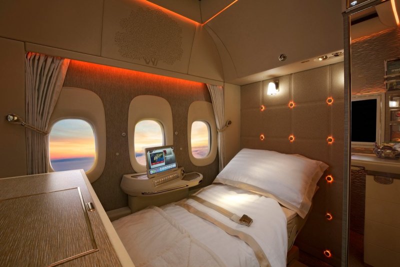 Первый класс Emirates Airlines a380