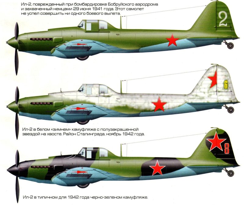 Ил-2 Штурмовик окраска самолета
