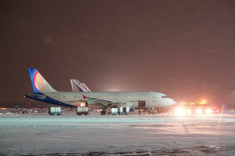 Аэропорт Домодедово зима