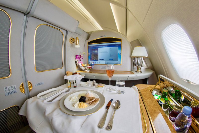 Airbus a380 Emirates первый класс