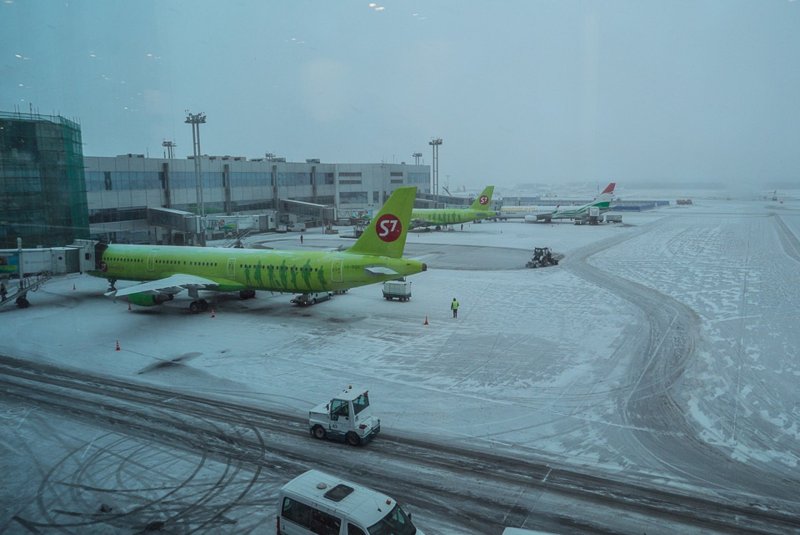 Аэропорт Домодедово зимой