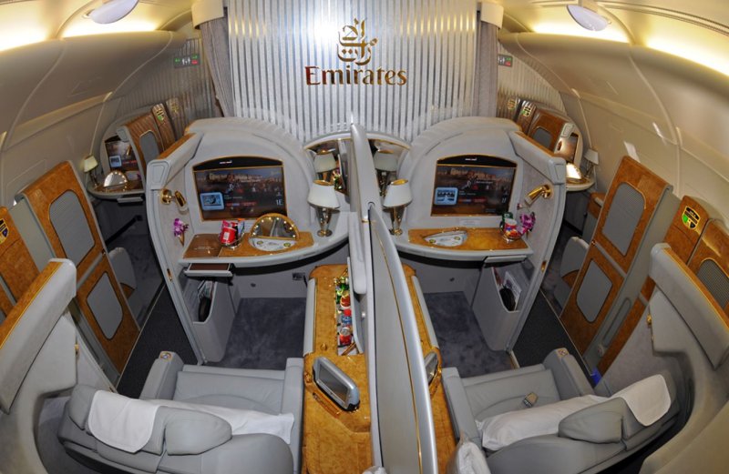 Боинг 777 Emirates первый класс