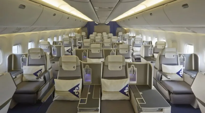 Boeing 767 Air Astana бизнес класс