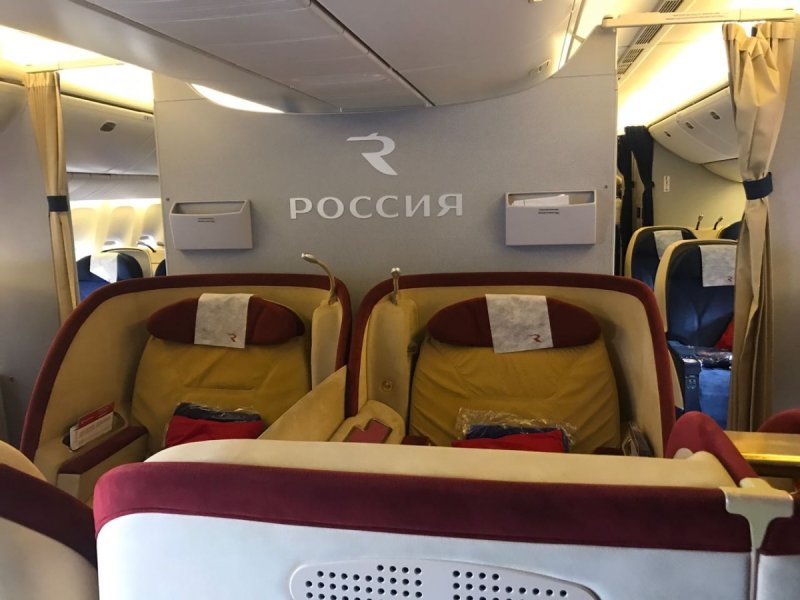 Бизнес класс Россия 777-300 Петропавловск-Камчатский Москва