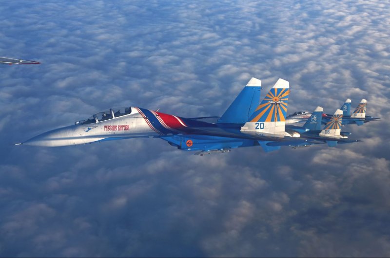 Русские Витязи пилотажная группа самолеты
