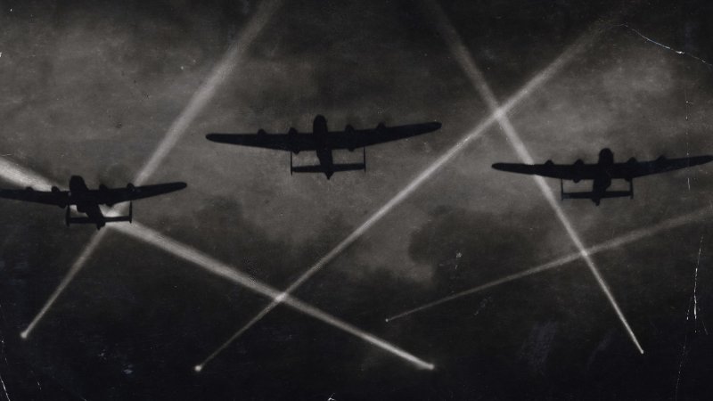 Фашистские самолеты бомбардировщики в небе