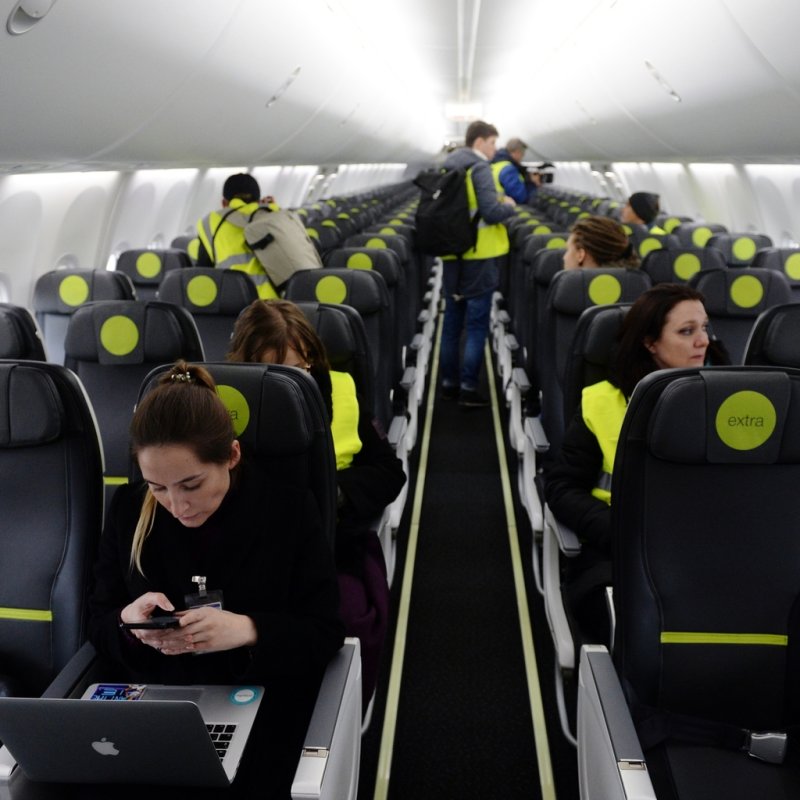 Самолёт s7 Airlines салон