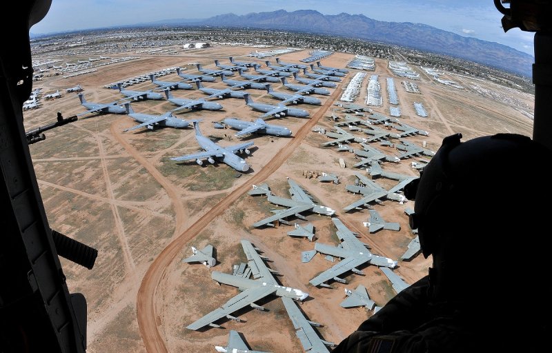 Пустыня Мохаве кладбище самолетов