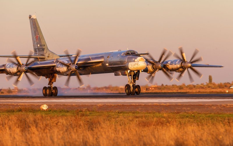 Российские стратегические бомбардировщики ту-95мс