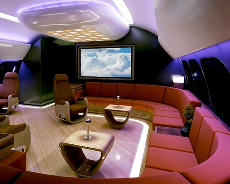 Airbus a380 Business Jet внутри