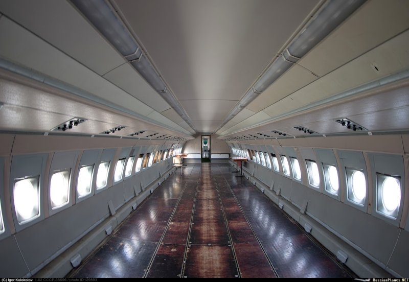 Ил-86 пассажирский самолёт салон