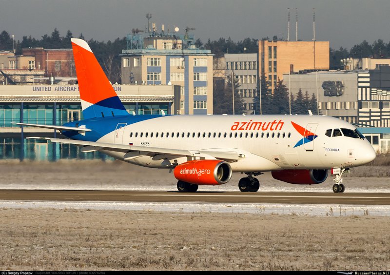 Sukhoi Superjet 100 Азимут