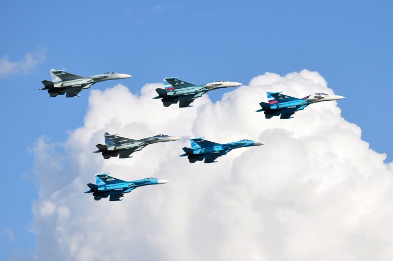 Российские истребители Су-27