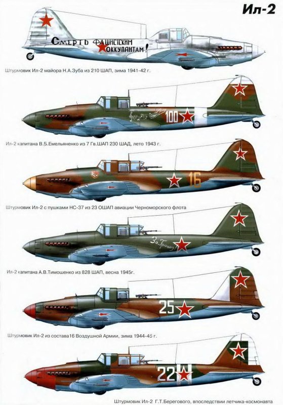 Самолеты штурмовики ил-2 СССР