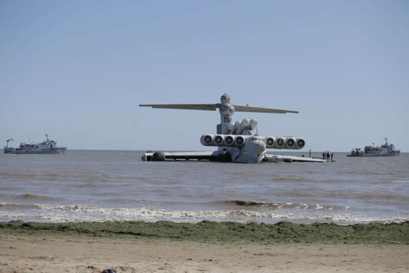 Экраноплан Лунь в Дагестане