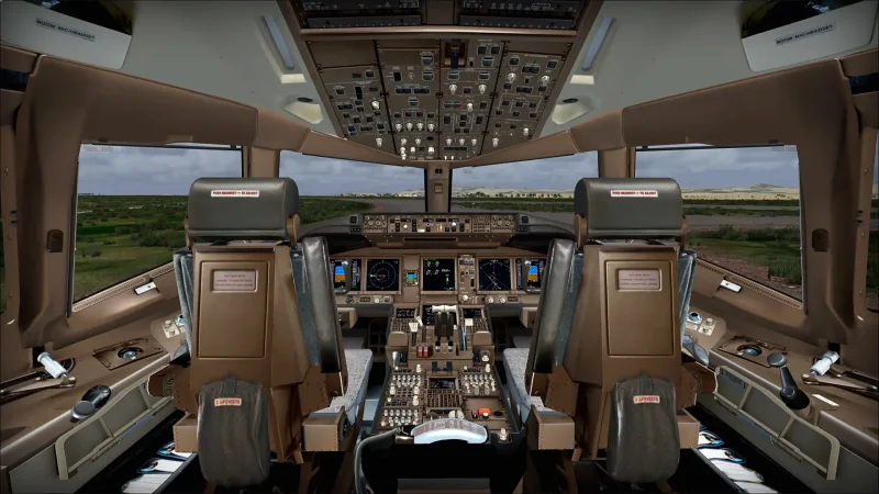 Боинг 777-200 кабина пилотов