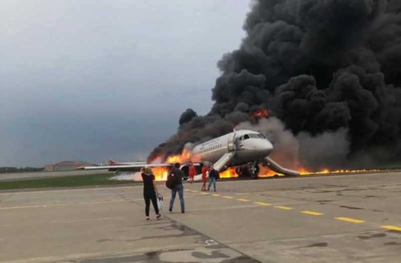 5 Мая 2019 авиакатастрофа в Шереметьево