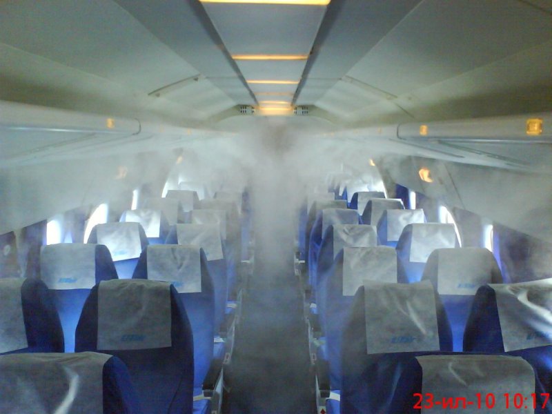 Возгорание двигателя самолета