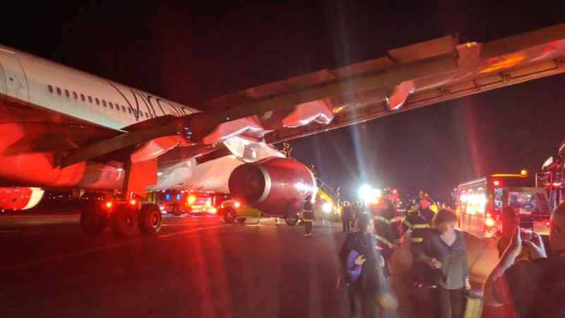 Аварийная посадка a320 в Лос-Анджелесе