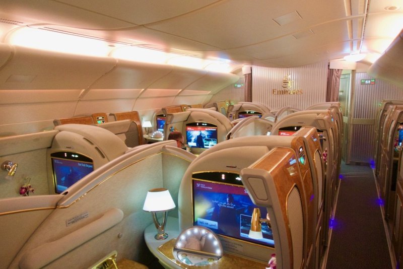 Emirates Airlines a380 бизнес класс