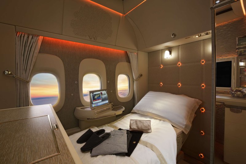 Первый класс Emirates Airlines a380