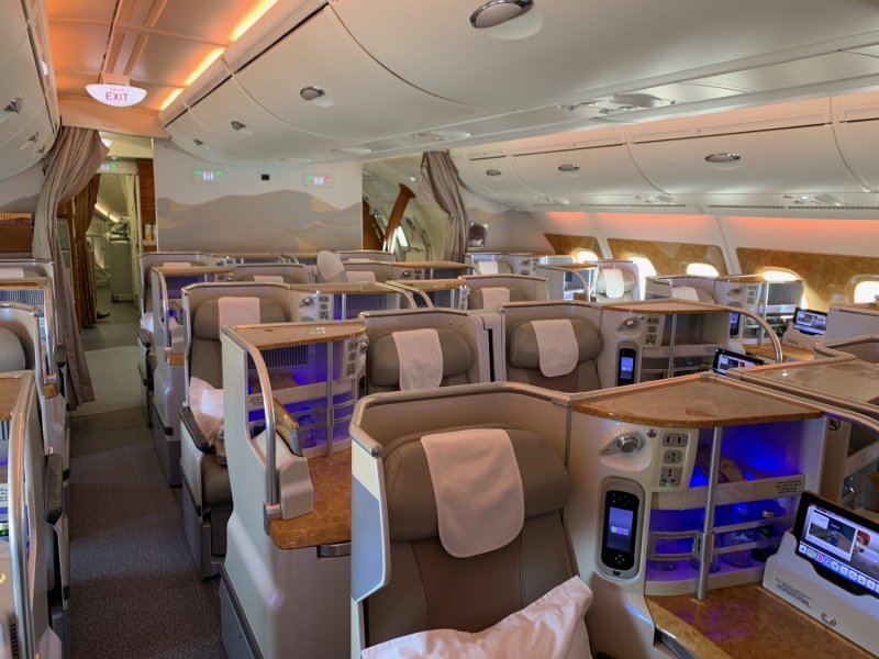 Бизнес класс Fly Emirates a380