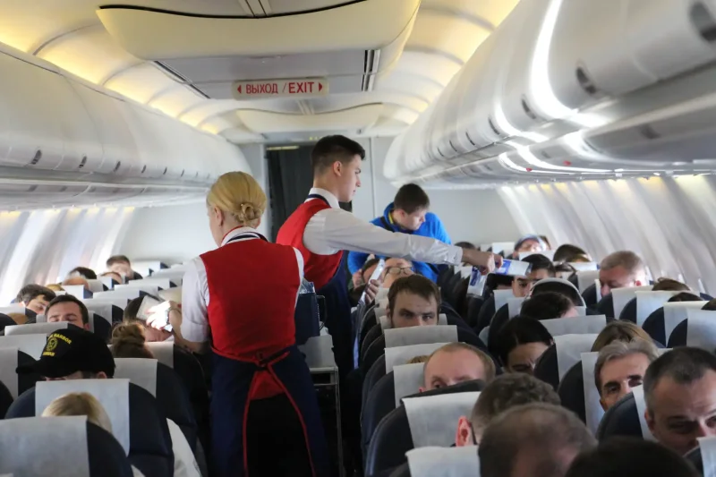 Самолет в Крым салон