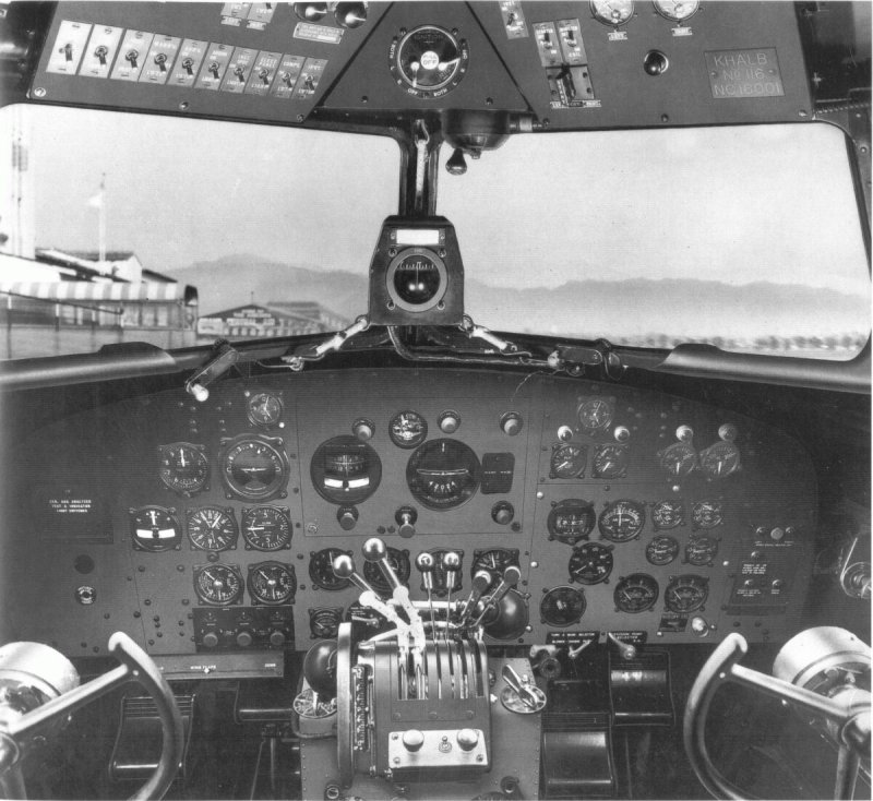 Кабина Дугласа DC-3