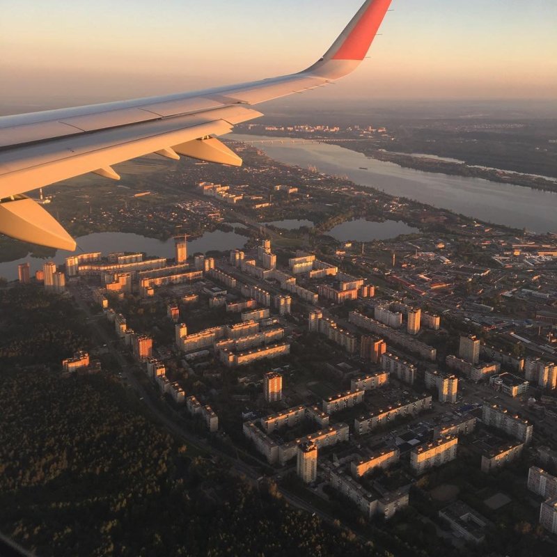 Новосибирск вид из самолета