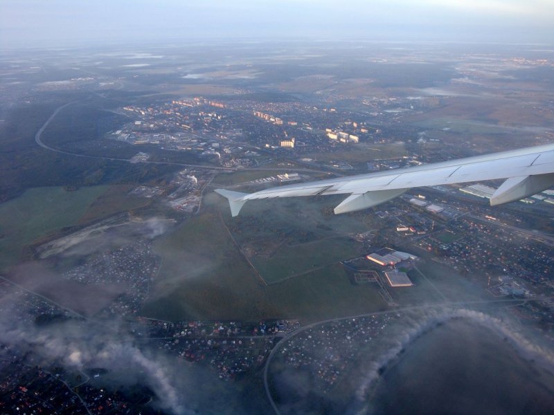 Снимки земли с самолета