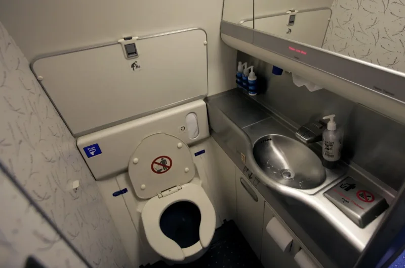 Туалет в самолете Боинг 737