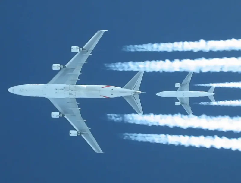 Два самолета в небе