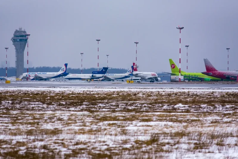 Аэропорт Санкт-Петербург Пулково зимой