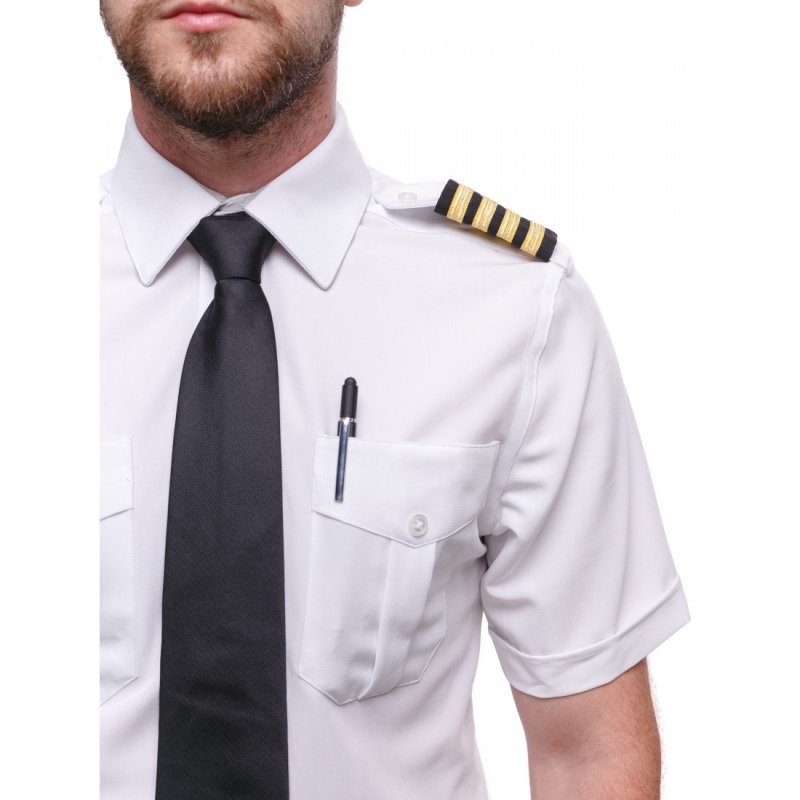 Рубашка пилота с погонами