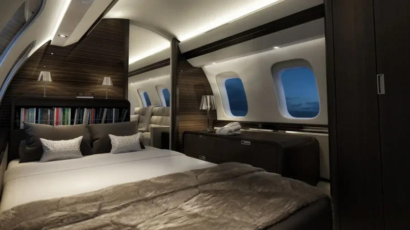 Самолёт Bombardier Global 7000 салон