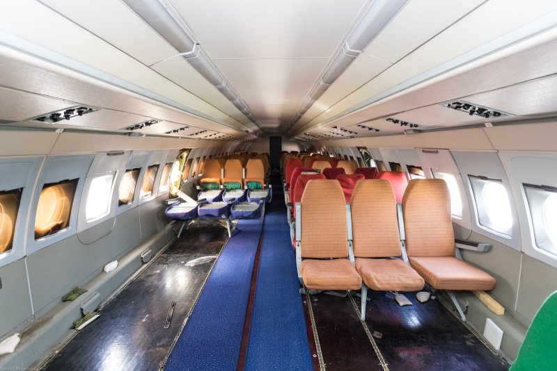 Ил-62 пассажирский салон