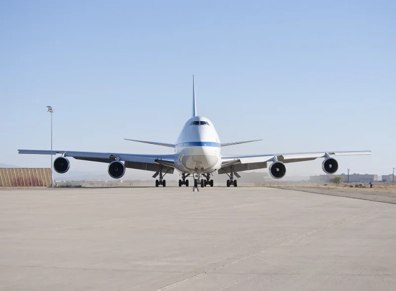 Боинг 747 посадка
