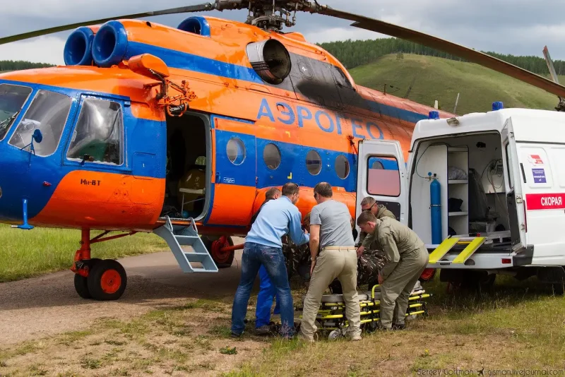 Вертолет санавиации Красноярск
