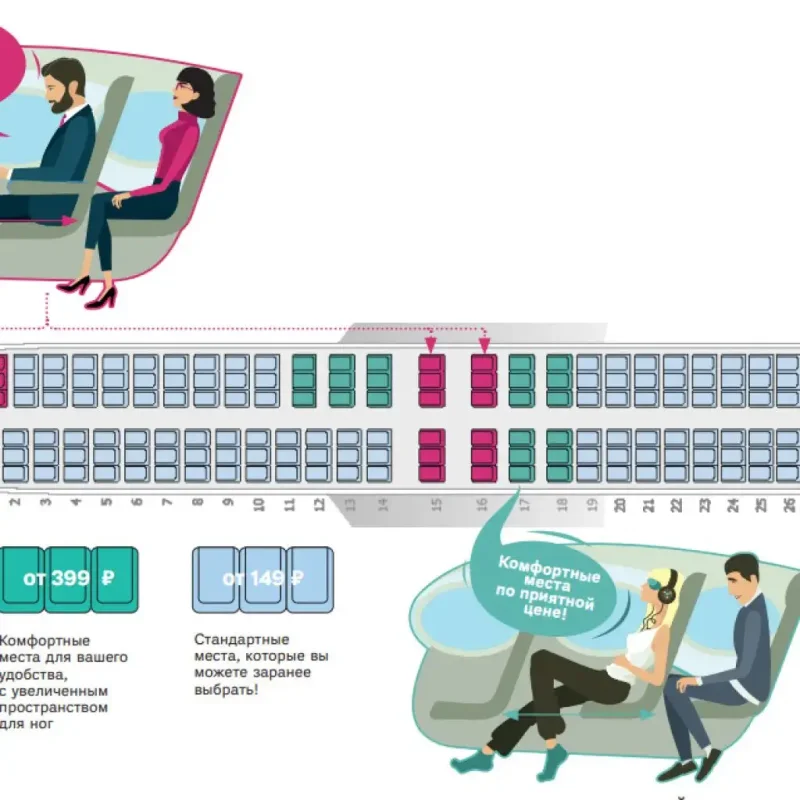 Боинг 737 расположение мест в самолете победа схема салона
