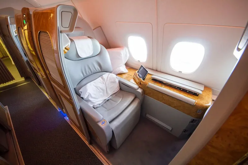 Первый класс Emirates a380