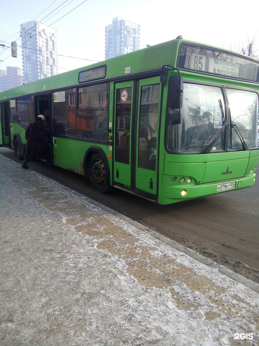 Маршрут 85 автобуса самара. Автобус 85 Красноярск. Красноярский автобус. Маршрут 85 автобуса. Зеленый автобус Красноярск.